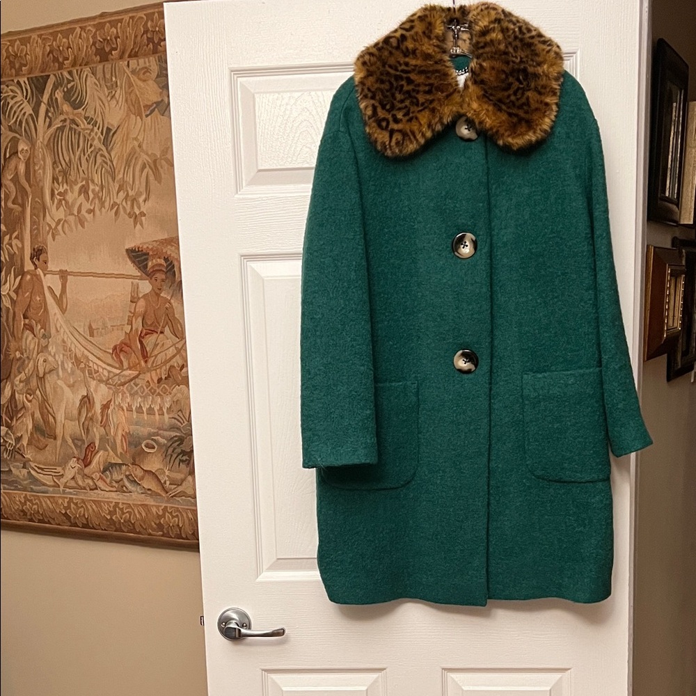 L.K.Bennett green coat.